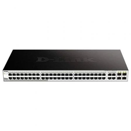 D-Link DGS-1210-52/E - Switch Smart+ 52 Puertos Gigabit Ethernet (48x RJ45 + 4x Combo SFP) con Gestión Avanzada Layer 2/3, VLAN, LACP, Static Routing D-Link DGS-1210-52/E - Switch Smart+ 52 Puertos Gigabit Ethernet (48x RJ45 + 4x Combo SFP) con Gestión Avanzada Layer 2/3, VLAN, LACP, Static Routing